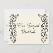 Mittelalterliche königliche Rose Hochzeit Dankesch Dankeskarte (Vorderseite)