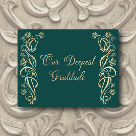 Mittelalterliche königliche Rose Hochzeit Dankesch Dankeskarte