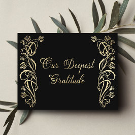 Mittelalterliche königliche Rose Hochzeit Dankesch Dankeskarte