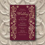 Mittelalterliche königliche Rose Schwert Hochzeit  Einladung<br><div class="desc">Beginnen Sie mit diesem fantastischen Fantasy Hochzeitsdesign in stilvollem Ambiente. Die koordinierenden Stücke dieser Hochzeitssuite sind mit eleganten Jugendstil-Rose-Rebstöcken und verzierter Schrift ausgestattet. Ideal für Ihre Fantasy-Hochzeit oder Ihre Märchenhochzeit. Bestellen Sie Ihre gedruckten Einladungen und Party oder laden Sie Ihre digitalen Einladungen jetzt für einen Tag, den sie nie vergessen...</div>