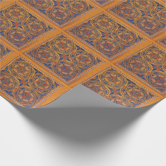 Mittelalterliche Kreise Geschenkpapier (Ecke)