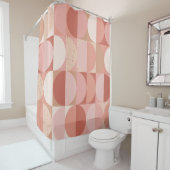 Mittelalterliche Kreise: Modernes geometrisches Mu Duschvorhang (Beispiel)