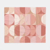 Mittelalterliche Kreise: Modernes geometrisches Mu Fleecedecke (Vorderseite (Horizontal))