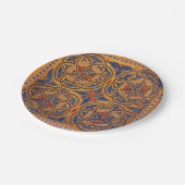 Mittelalterliche Kreise Pappteller (Schrägansicht)