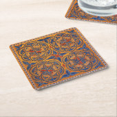 Mittelalterliche Kreise Rechteckiger Pappuntersetzer (angewinkelt)