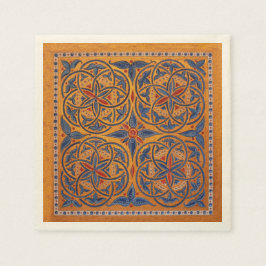 Mittelalterliche Kreise Serviette