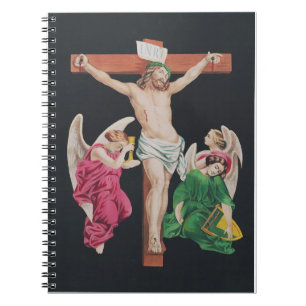 Mittelalterliche Kreuzigung Jesu Christi Notizblock