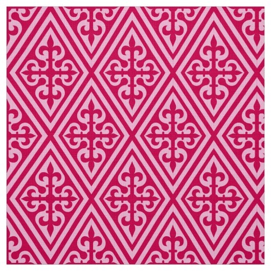 Mittelalterliche Kreuzmatratze - Fuchsia Pink Stoff (Muster)