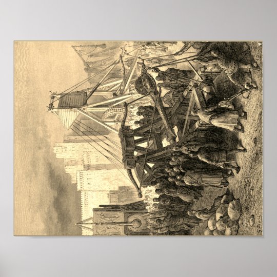 Mittelalterliche Kriegsmaschinen Poster Zazzle De