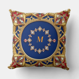 Mittelalterliche Kunst Goldene Ornamente Kissen