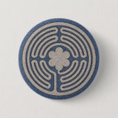 Mittelalterliche Labyrinth-Neoknöpfe Button (Vorderseite)
