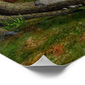 Mittelalterliche Lady Fantasy Art Forest Poster (Ecke)