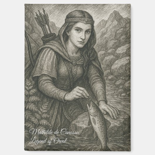 Mittelalterliche Legende von Orval - Mathilde de C Magnet (Vorderseite)