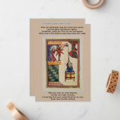 Mittelalterliche Liebhaber Flachbildschirm Mitteilungskarte (Vorderseite/Rückseite Beispiel)