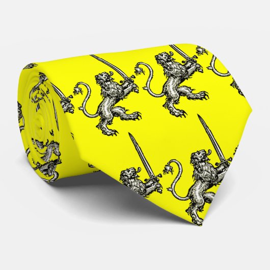 Mittelalterliche Löwe-Krawatte Krawatte (Gerollt)