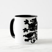 Mittelalterliche Löwe-Tasse Tasse (Vorderseite Links)