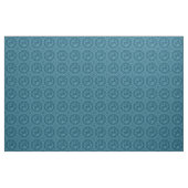 Mittelalterliche Löwen, Peacock Blue Stoff (Yard (91,4 cm))