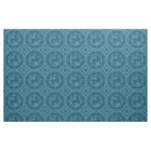 Mittelalterliche Löwen, Peacock Blue Stoff (Fat Quarter (45,7 x 55,9 cm))