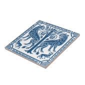 Mittelalterliche Löwen und Keramik Fliese (Seite)