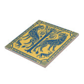 Mittelalterliche Löwen und Keramik Fliese (Seite)