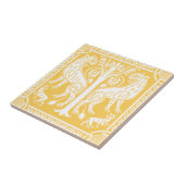 Mittelalterliche Löwen und Keramik Fliese (Seite)