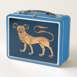 mittelalterliche Manticore-Metall-Lunchbox Metall Brotdose