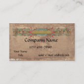 Mittelalterliche Manuskript-Fahne Visitenkarte (Vorderseite)