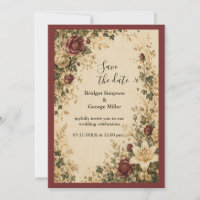 Mittelalterliche Märchen-Botanik-Rosen-Lilien-Hoch