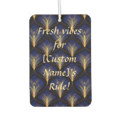 Mittelalterliche Marine mit Goldfedern Autolufterfrischer (Vorderseite)