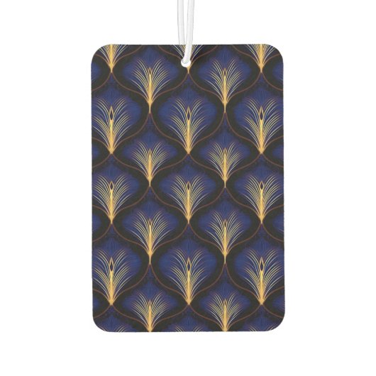 Mittelalterliche Marine mit Goldfedern Autolufterfrischer (Rückseite)