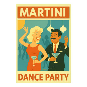 Mittelalterliche Martini-Tanzparty Fotodruck