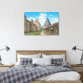 Mittelalterliche Mauern von Carcassonne Leinwanddruck (Insitu (Schlafzimmer))