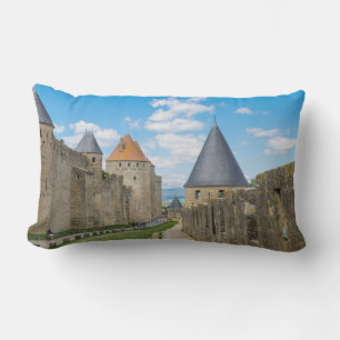 Mittelalterliche Mauern von Carcassonne Lendenkissen