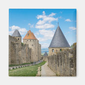 Mittelalterliche Mauern von Carcassonne Magnet (Vorne)