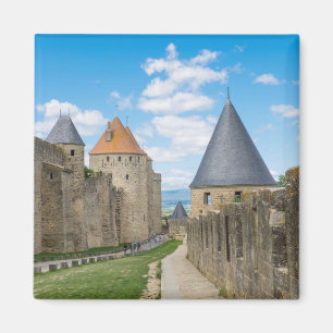 Mittelalterliche Mauern von Carcassonne Magnet