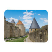 Mittelalterliche Mauern von Carcassonne Magnet (Horizontal)