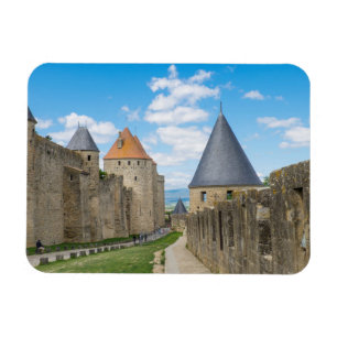 Mittelalterliche Mauern von Carcassonne Magnet