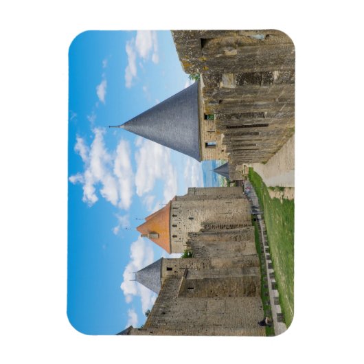 Mittelalterliche Mauern von Carcassonne Magnet (Vertikal)