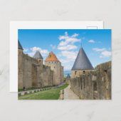 Mittelalterliche Mauern von Carcassonne Postkarte (Vorne/Hinten)
