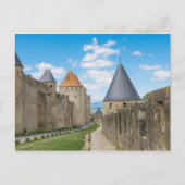 Mittelalterliche Mauern von Carcassonne Postkarte (Vorderseite)