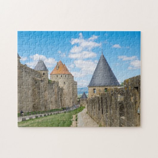 Mittelalterliche Mauern von Carcassonne Puzzle (Horizontal)
