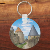 Mittelalterliche Mauern von Carcassonne Schlüsselanhänger (Vorderseite)