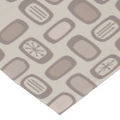 Mittelalterliche MCM abgerundete Rechtecke Taupe Kurzer Tischläufer (Ecke)