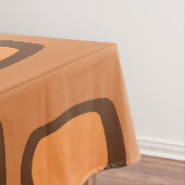 Mittelalterliche MCM gerundete Rechtecke Burnt Ora Tischdecke (Beispiel)