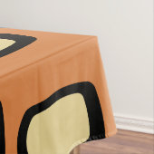 Mittelalterliche MCM Rundrechtecke Orange Brown Tischdecke (Beispiel)