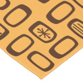 Mittelalterliche MCM-Rundrechtecke Orange Kurzer Tischläufer (Ecke)