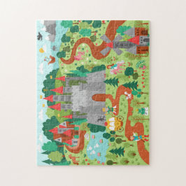 Mittelalterliche Messe Königreich Fantastische Ber Puzzle