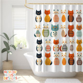 Mittelalterliche Mittelröhre Atomkatzenrosa Duschvorhang