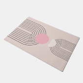 Mittelalterliche Moderne 06 Blush Pink Boho Arch Fußmatte (Schrägansicht)