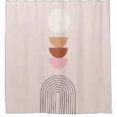 Mittelalterliche Moderne 08 Arch Blush Pink Duschvorhang (Vorderseite)